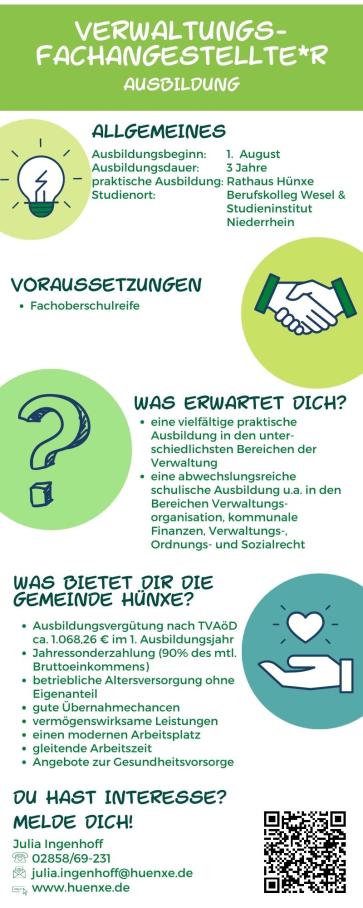 Ausbildung zur/zum Verwaltungsangestellten