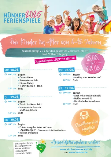 Programm Ferienspiele 2025