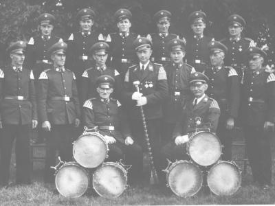 Das Tambourkorps Drevenack im Jahr 1950